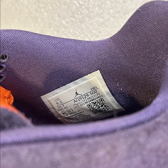 Jordan Purple and Olive Sneakers - Picture 3 of 4